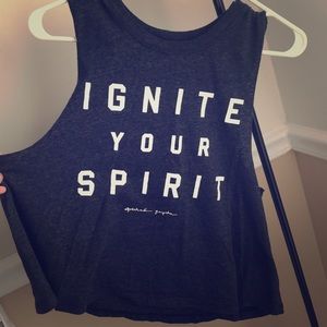 Spiritual Gangster crop work out tank!